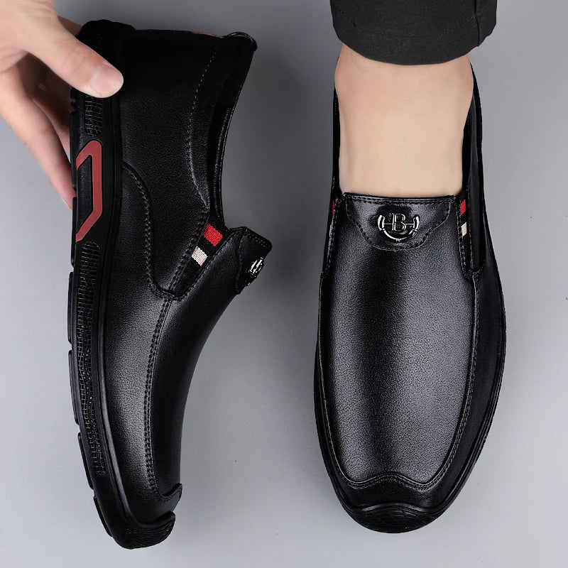 NobleWalk™ – Premium Leather Slip-On Loafers