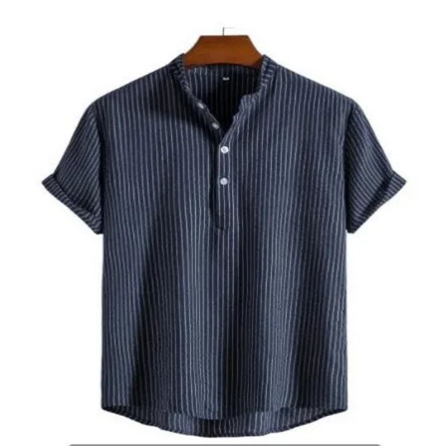 SunDrift™ Men's Graphic Striped Shirt – Summer Streetwear Top