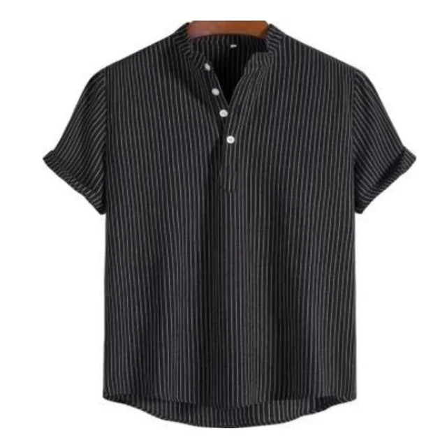 SunDrift™ Men's Graphic Striped Shirt – Summer Streetwear Top
