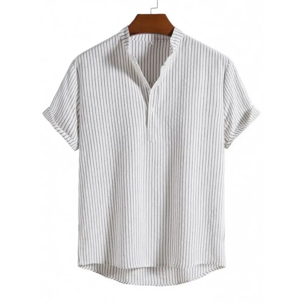 SunDrift™ Men's Graphic Striped Shirt – Summer Streetwear Top