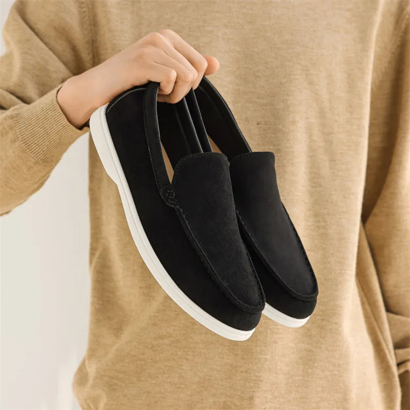 LondonWalk™ – Men’s Suede Leather Slip-Ons