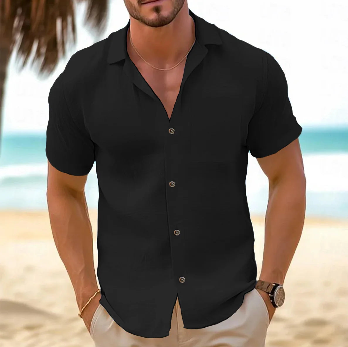 TropicSoul™ – Lightweight Short Sleeve Men's Shirt