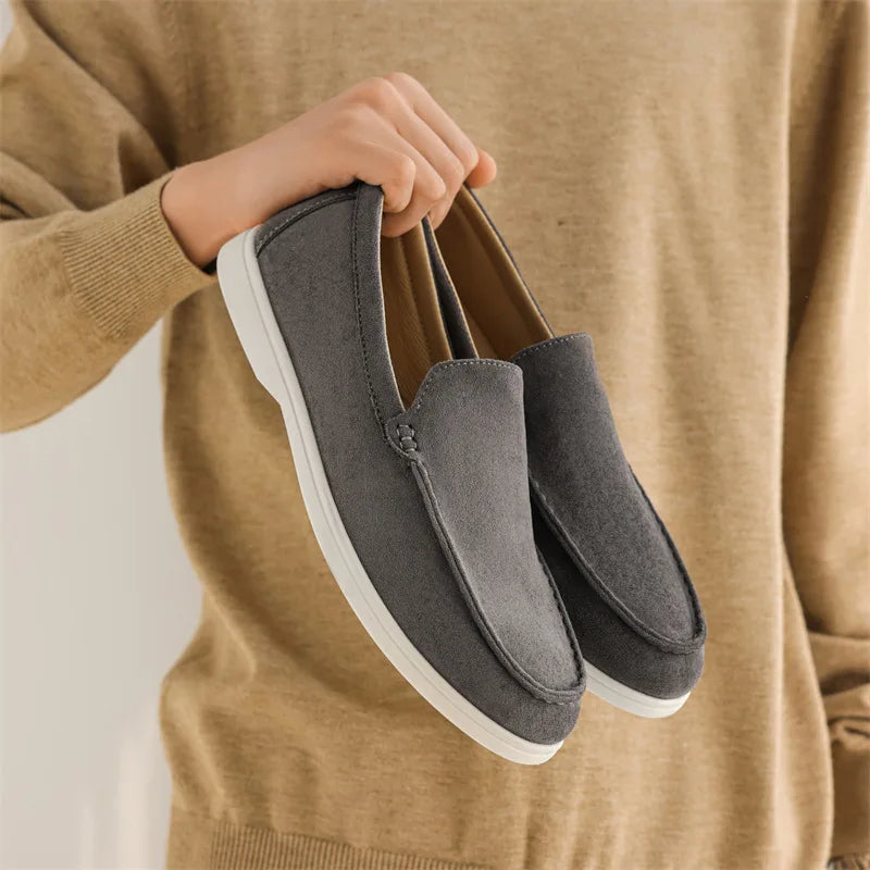 LondonWalk™ – Men’s Suede Leather Slip-Ons