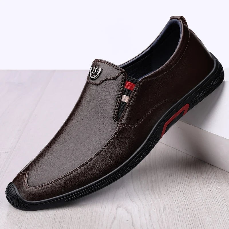 NobleWalk™ – Premium Leather Slip-On Loafers