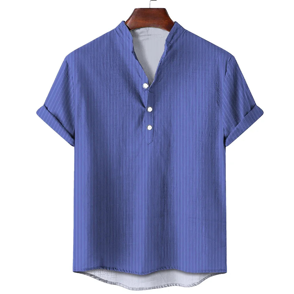SunDrift™ Men's Graphic Striped Shirt – Summer Streetwear Top