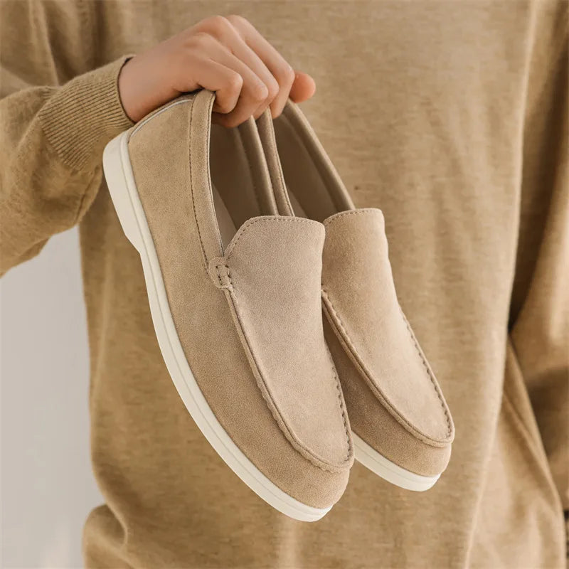 LondonWalk™ – Men’s Suede Leather Slip-Ons