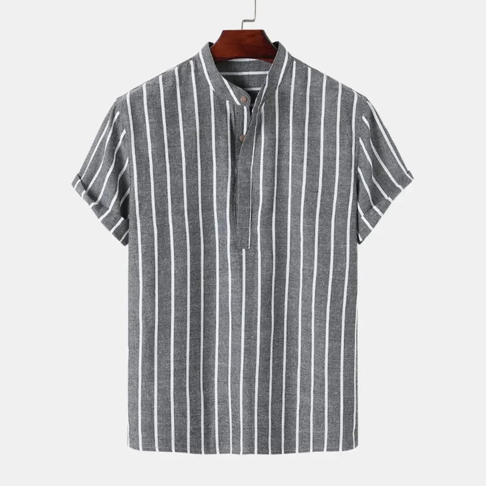 SunDrift™ Men's Graphic Striped Shirt – Summer Streetwear Top
