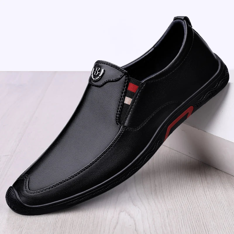 NobleWalk™ – Premium Leather Slip-On Loafers