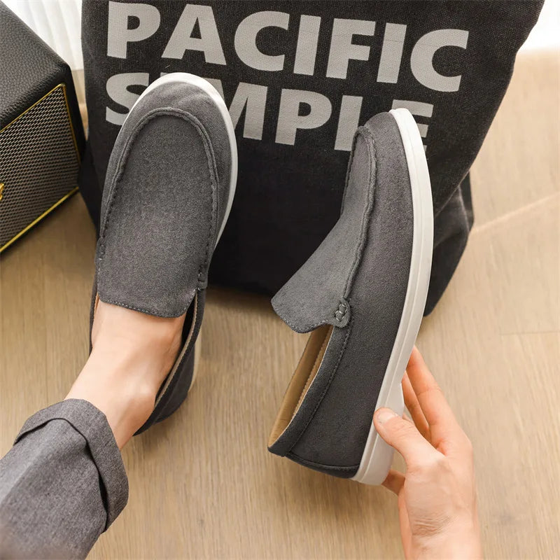 LondonWalk™ – Men’s Suede Leather Slip-Ons