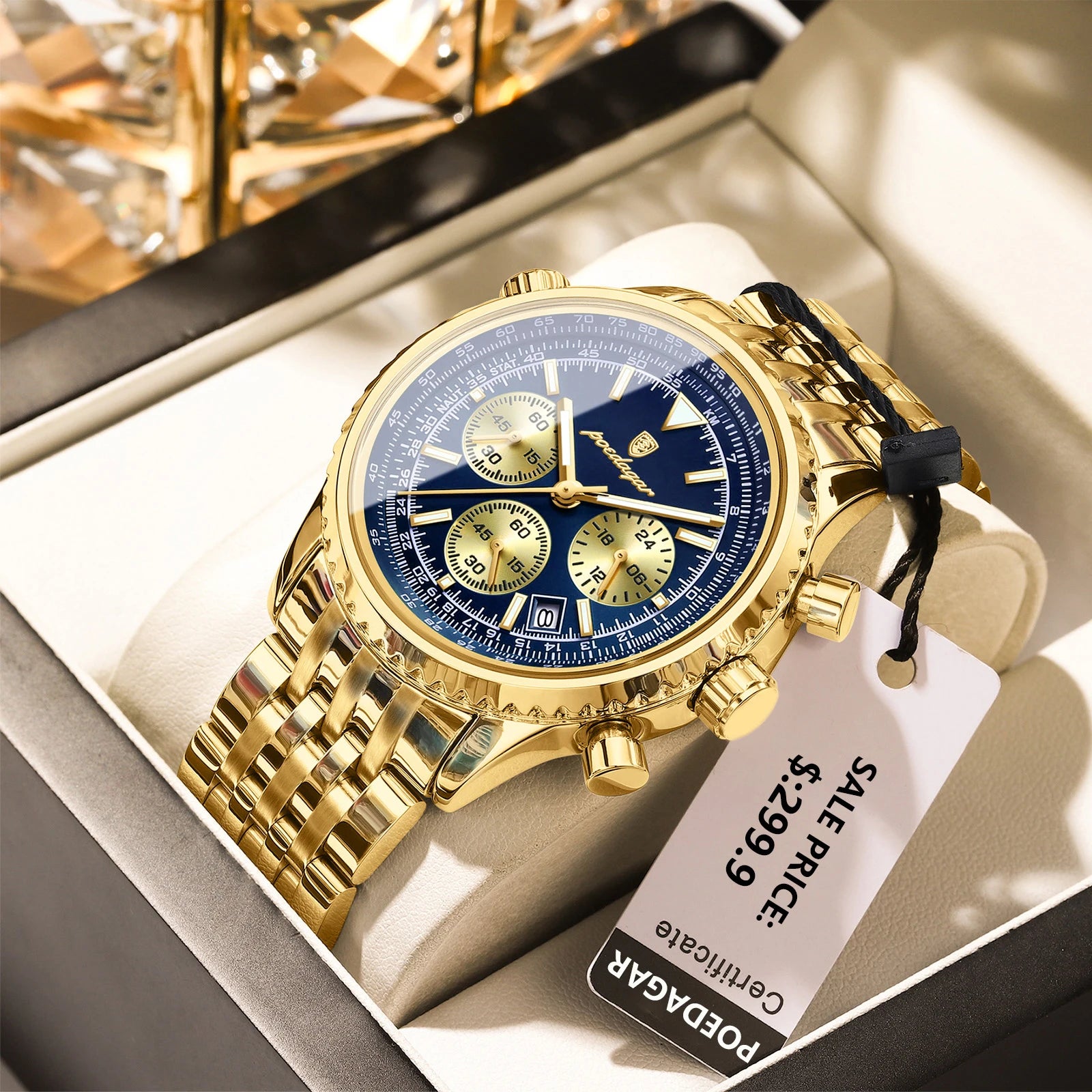 IronCommand™ – Men’s Luxury Chronograph Watch | Stainless Steel & Waterproof