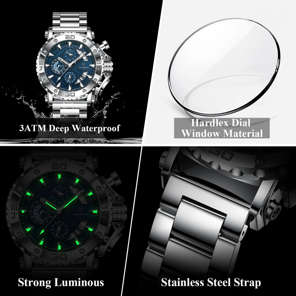 ImperiumTime™ – Men’s Luxury Chronograph Watch | Waterproof & Luminous