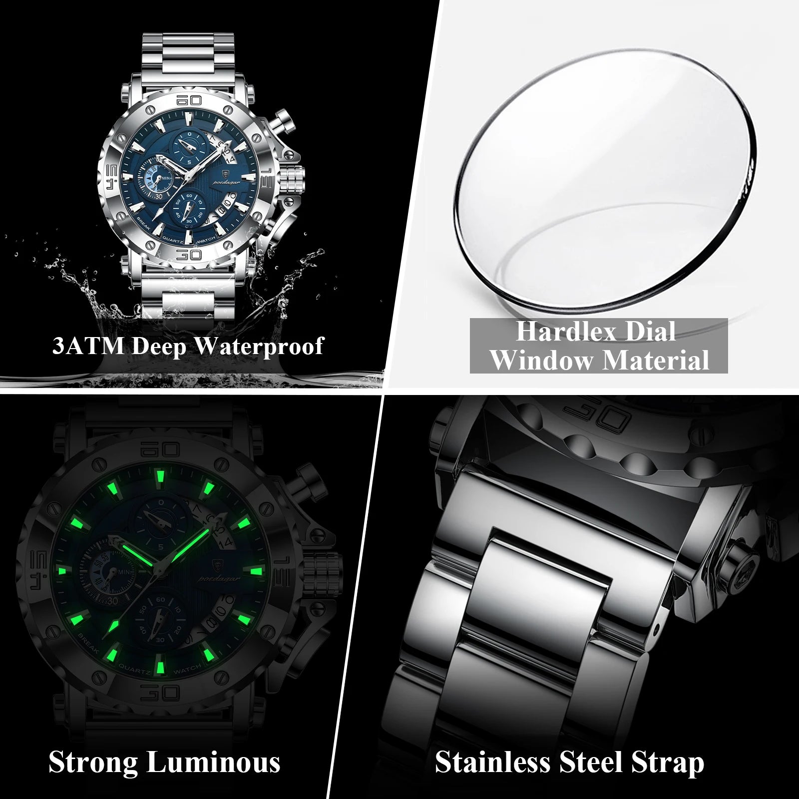 ImperiumTime™ – Men’s Luxury Chronograph Watch | Waterproof & Luminous