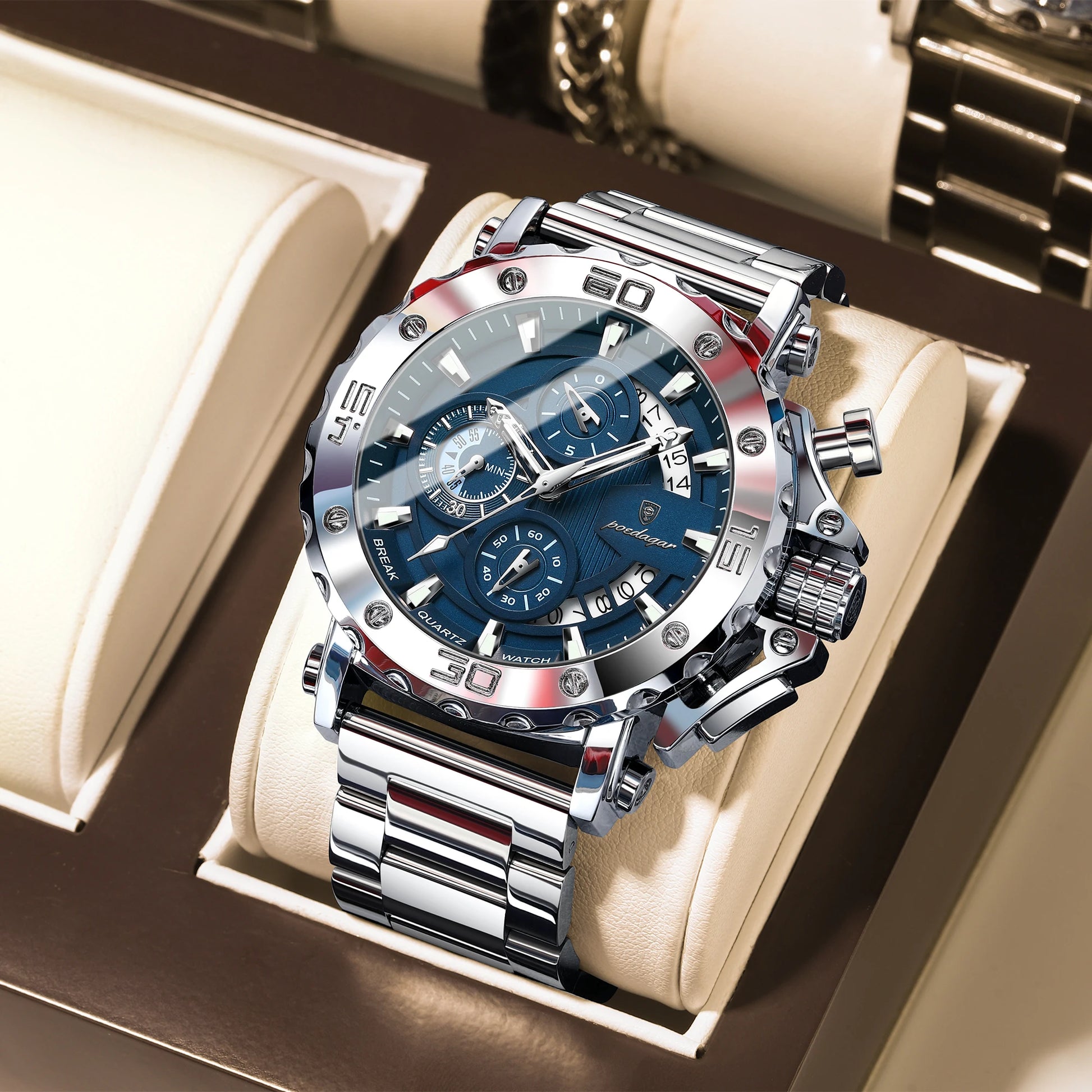 ImperiumTime™ – Men’s Luxury Chronograph Watch | Waterproof & Luminous
