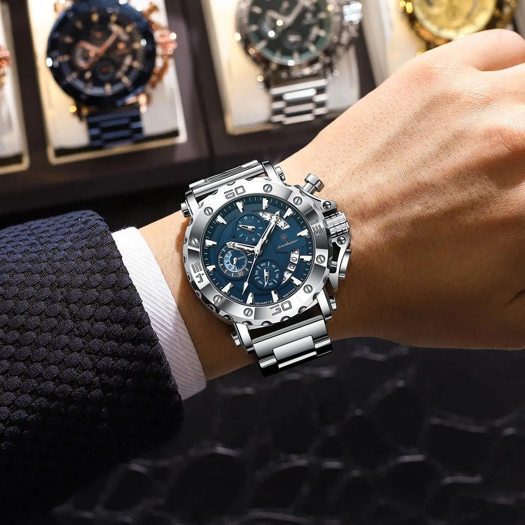 ImperiumTime™ – Men’s Luxury Chronograph Watch | Waterproof & Luminous