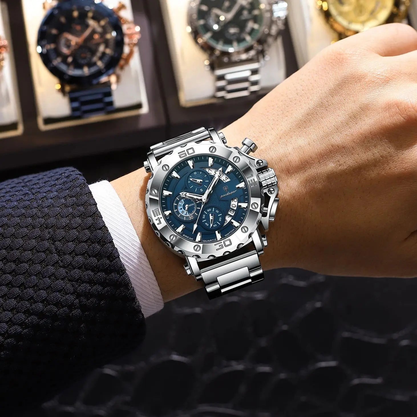 ImperiumTime™ – Men’s Luxury Chronograph Watch | Waterproof & Luminous