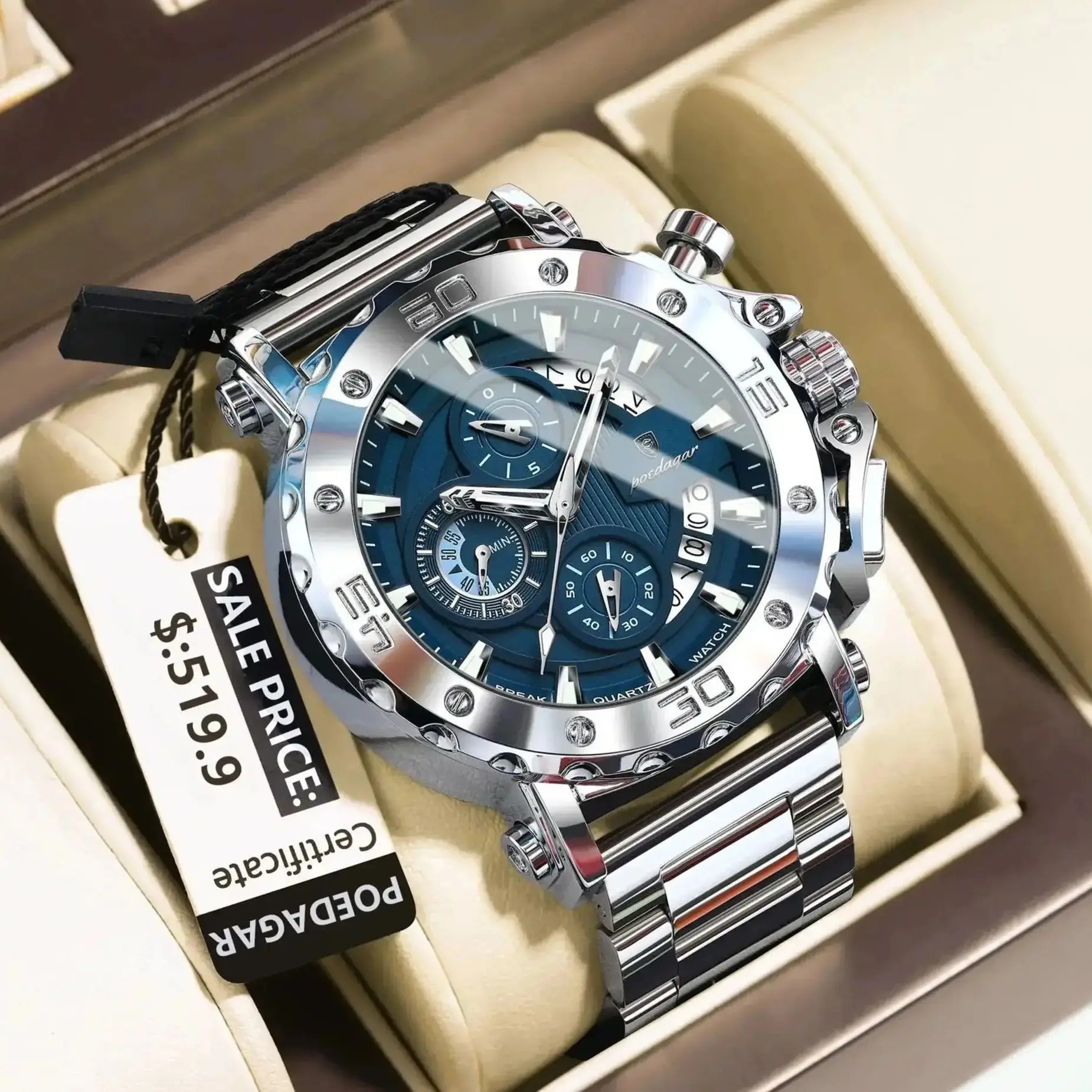ImperiumTime™ – Men’s Luxury Chronograph Watch | Waterproof & Luminous