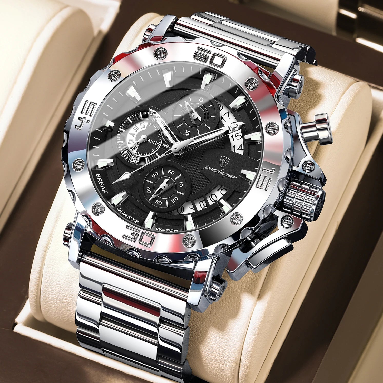 ImperiumTime™ – Men’s Luxury Chronograph Watch | Waterproof & Luminous