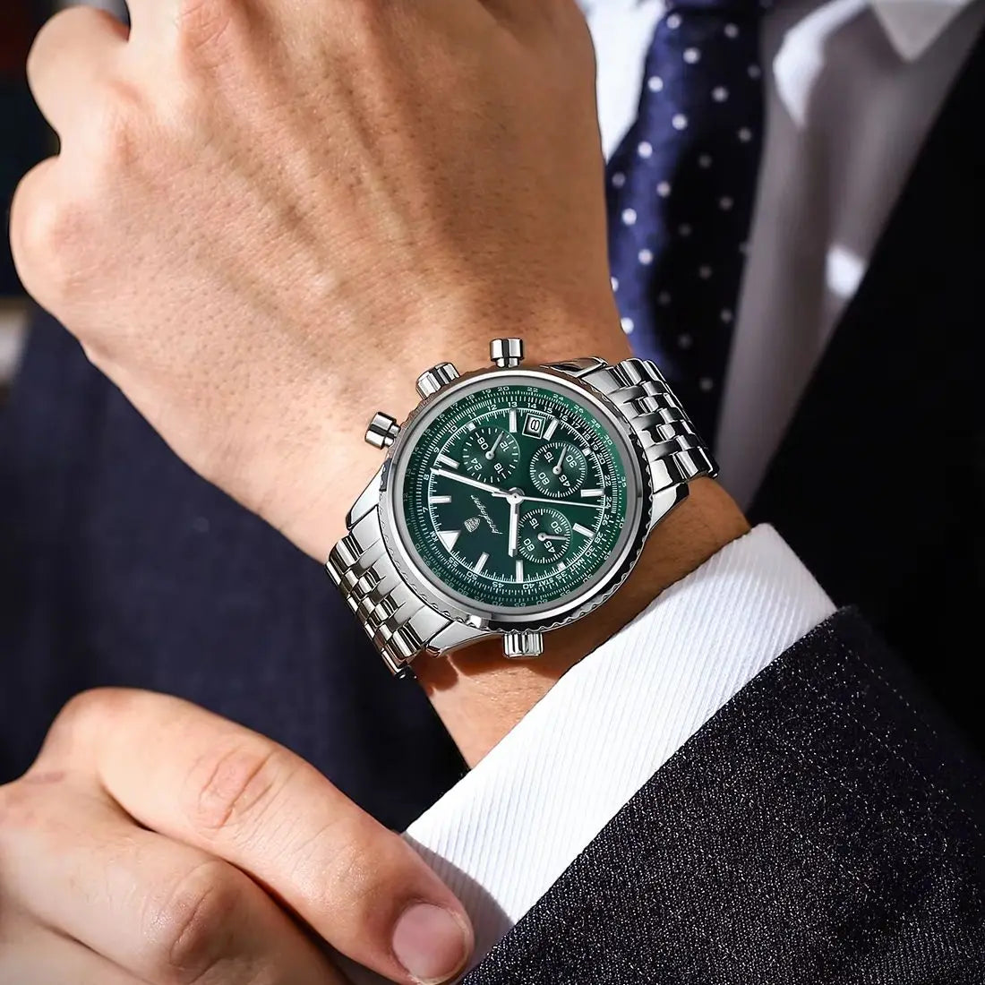 IronCommand™ – Men’s Luxury Chronograph Watch | Stainless Steel & Waterproof