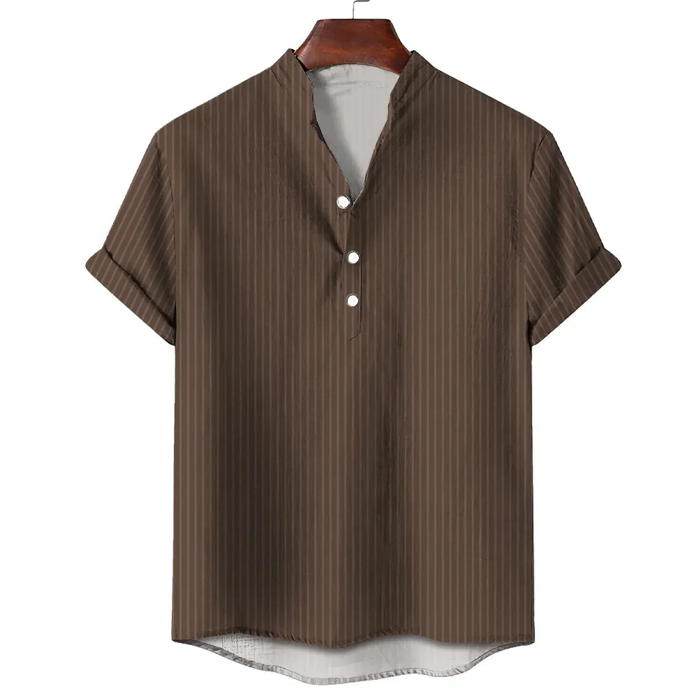 SunDrift™ Men's Graphic Striped Shirt – Summer Streetwear Top