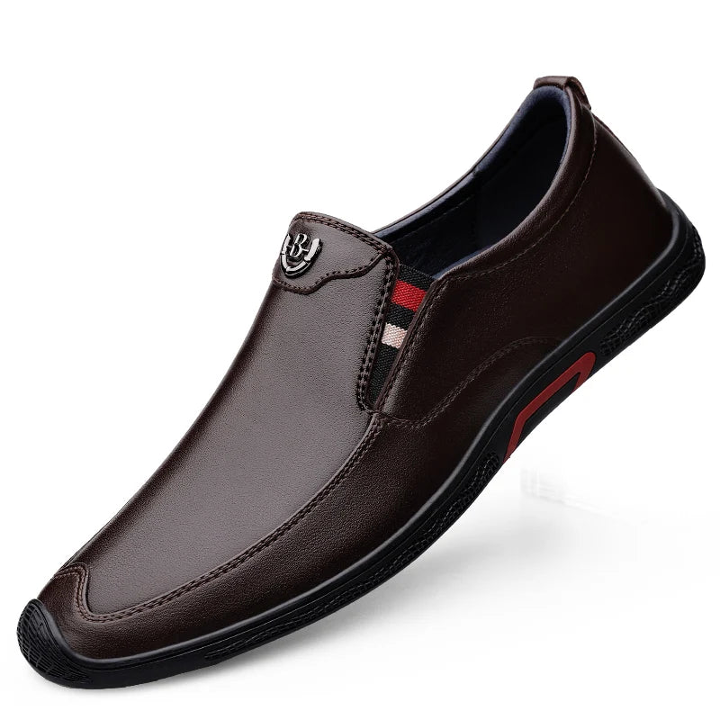 NobleWalk™ – Premium Leather Slip-On Loafers