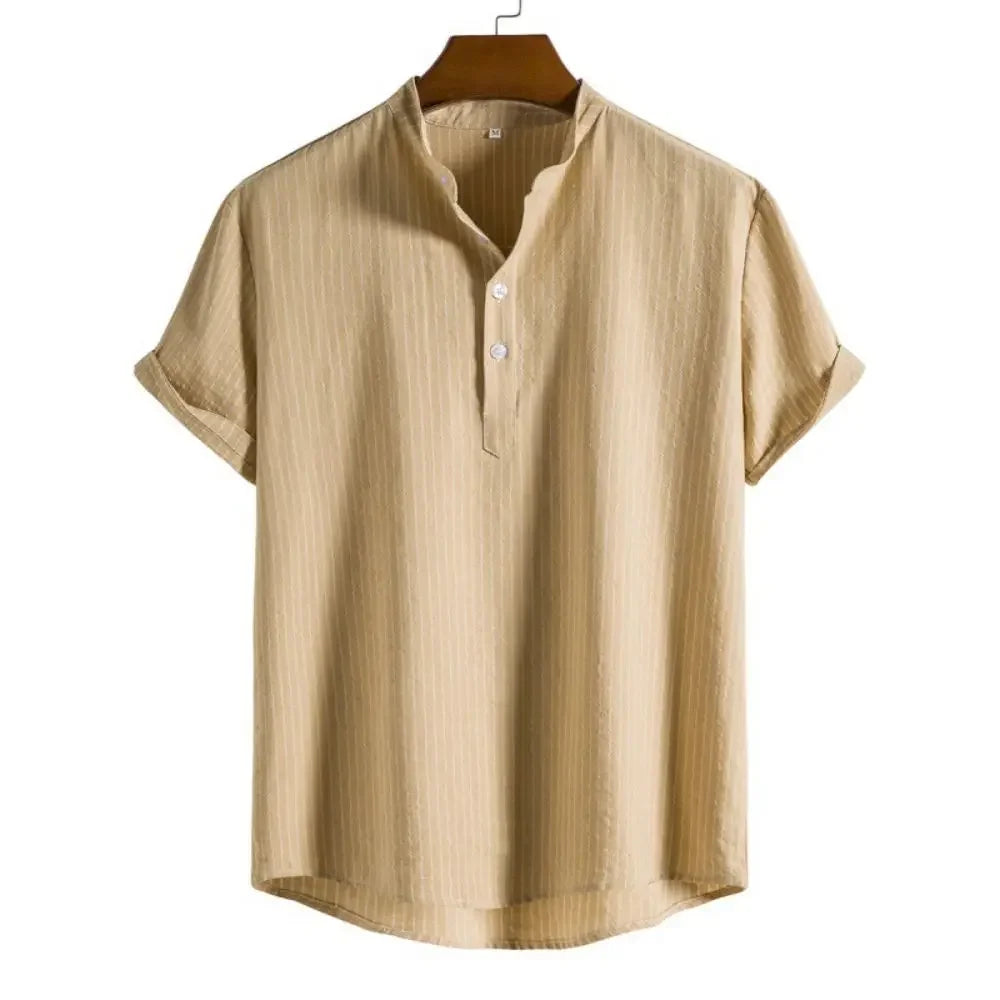 SunDrift™ Men's Graphic Striped Shirt – Summer Streetwear Top