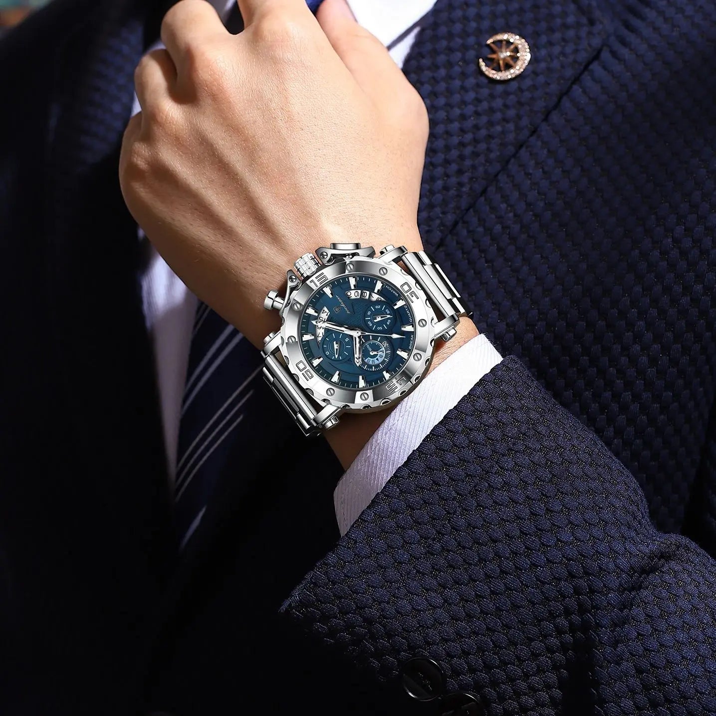 ImperiumTime™ – Men’s Luxury Chronograph Watch | Waterproof & Luminous