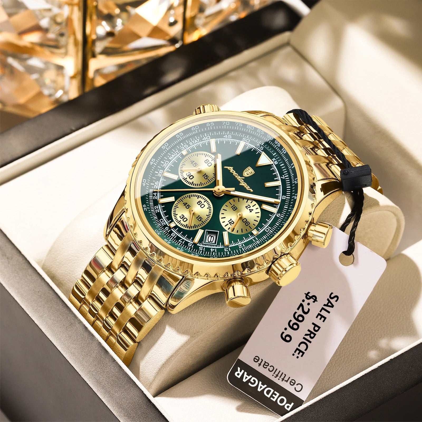 IronCommand™ – Men’s Luxury Chronograph Watch | Stainless Steel & Waterproof