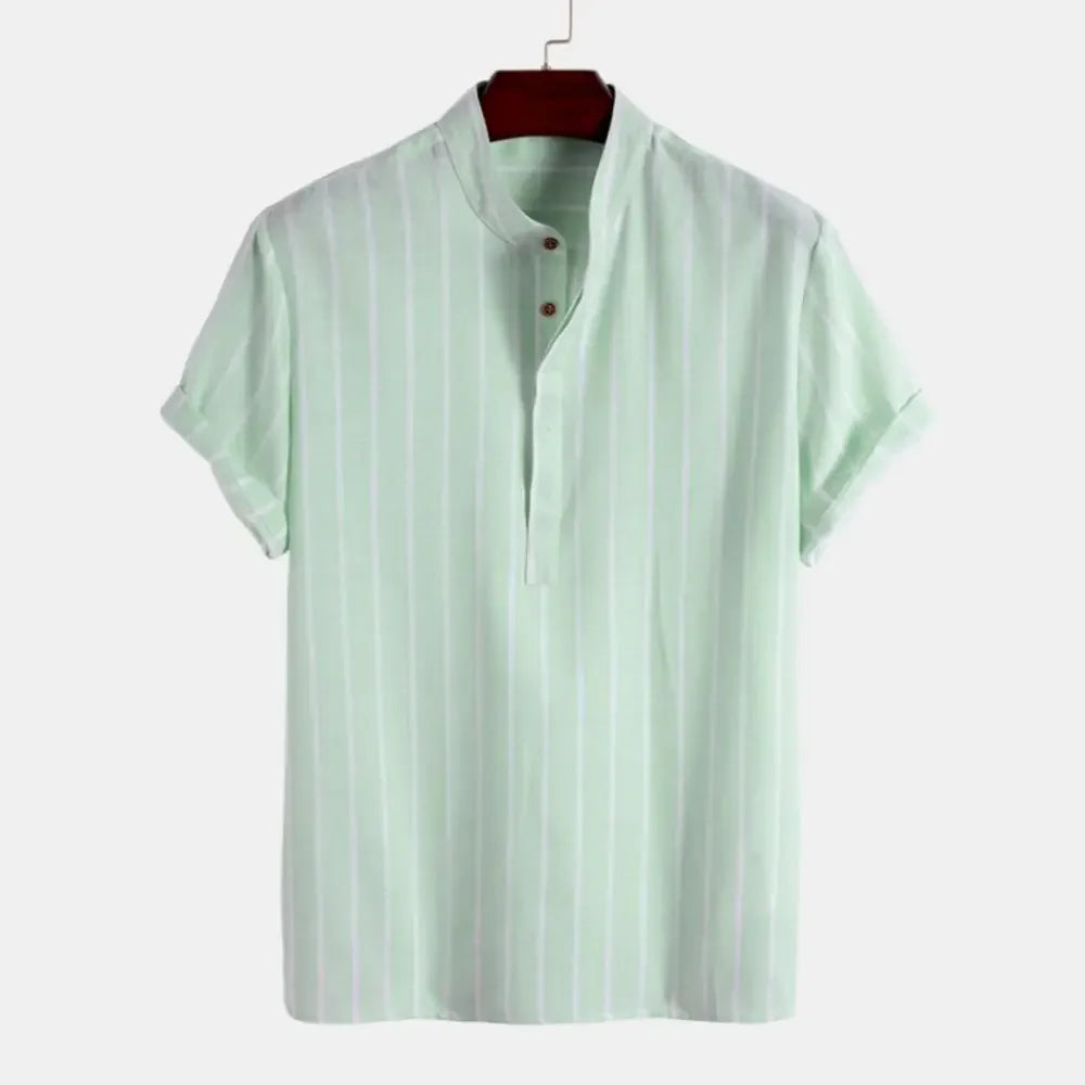 SunDrift™ Men's Graphic Striped Shirt – Summer Streetwear Top