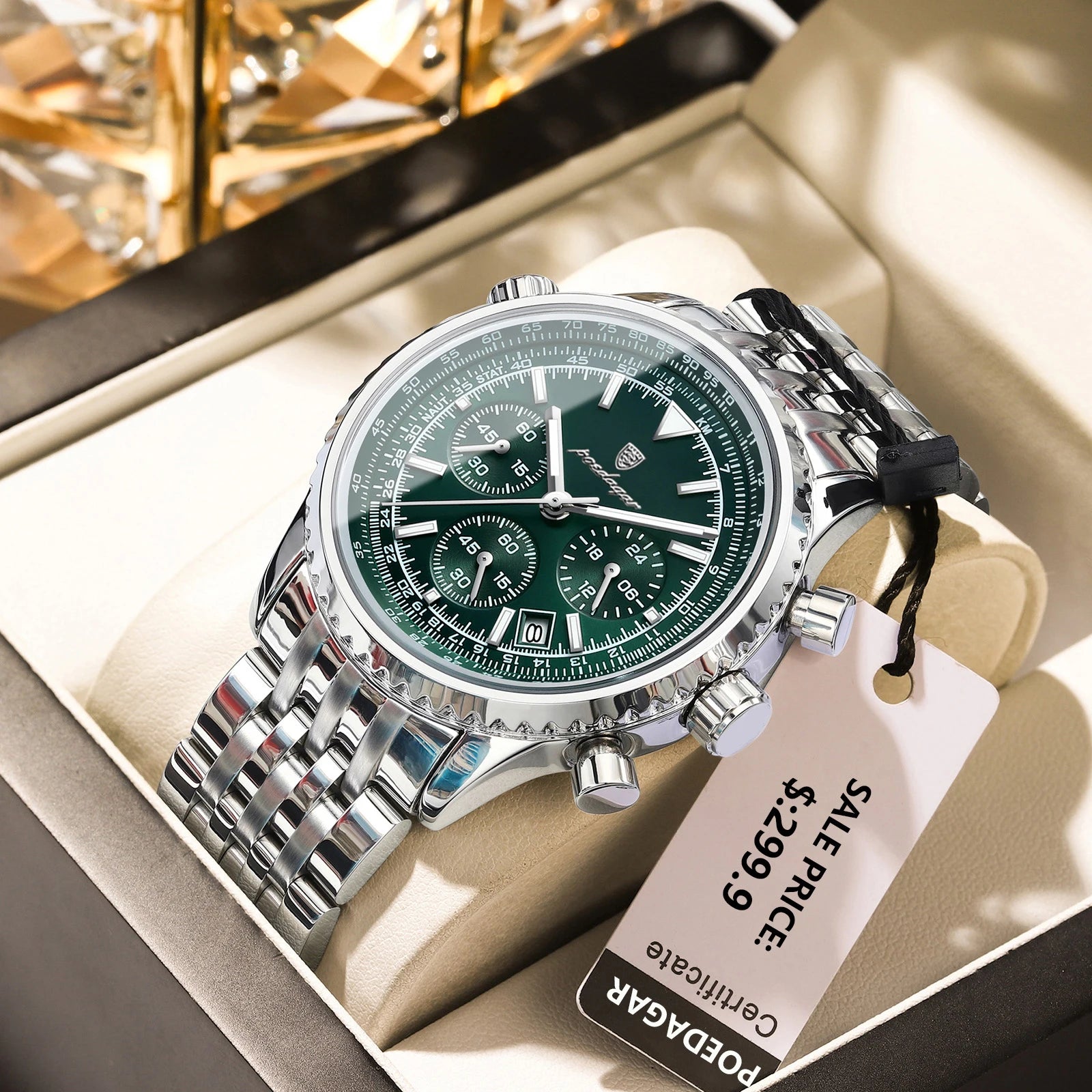 IronCommand™ – Men’s Luxury Chronograph Watch | Stainless Steel & Waterproof