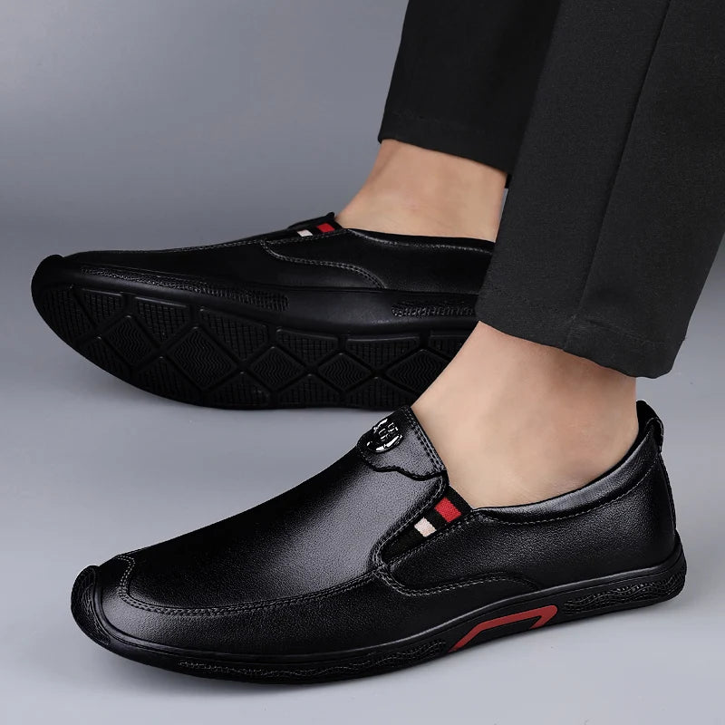 NobleWalk™ – Premium Leather Slip-On Loafers
