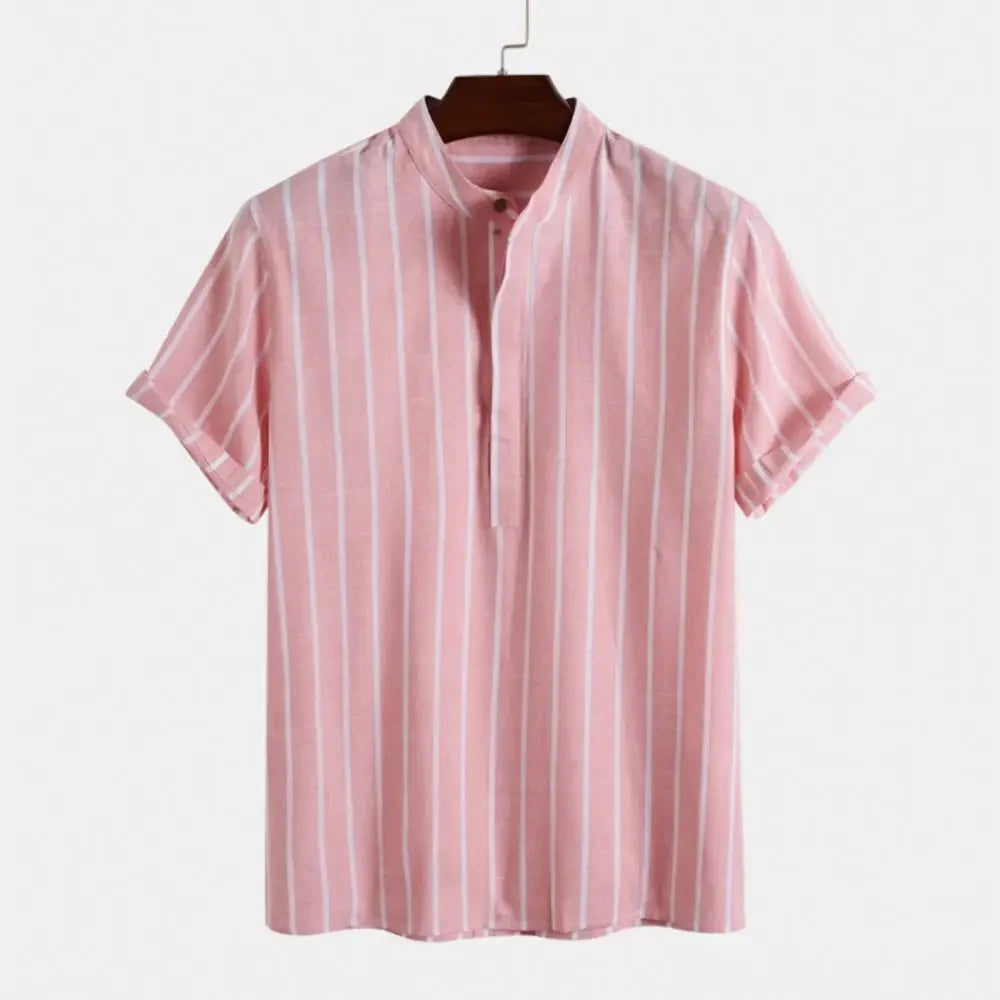 SunDrift™ Men's Graphic Striped Shirt – Summer Streetwear Top