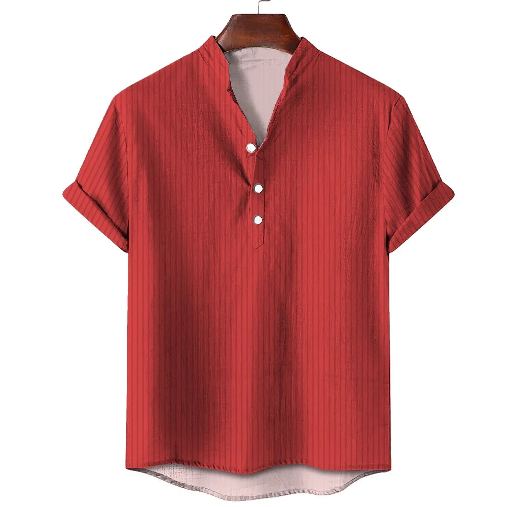 SunDrift™ Men's Graphic Striped Shirt – Summer Streetwear Top