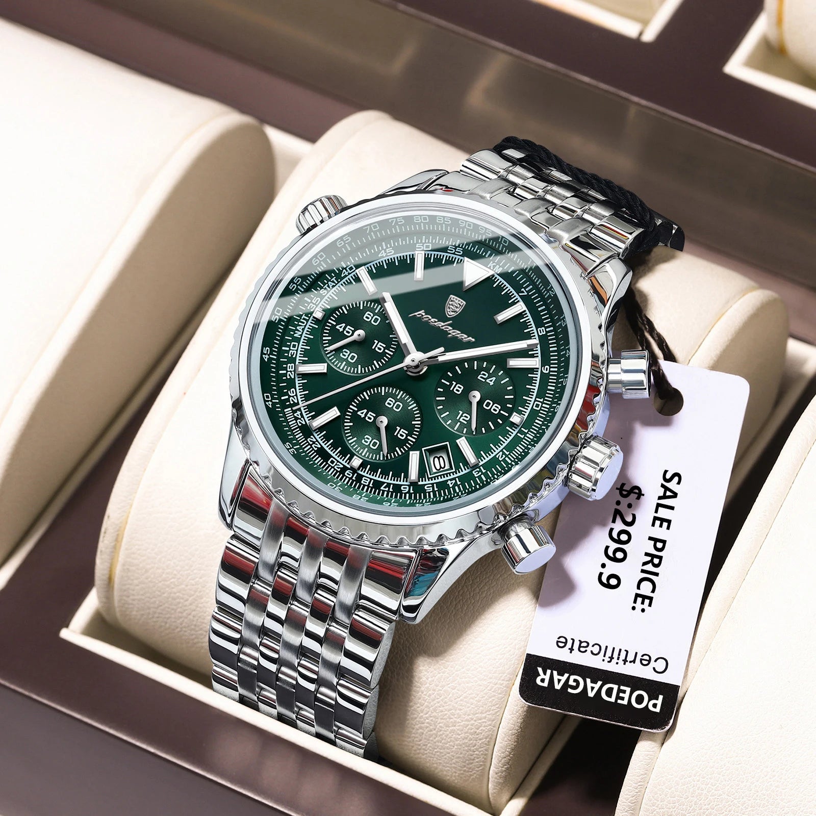 IronCommand™ – Men’s Luxury Chronograph Watch | Stainless Steel & Waterproof