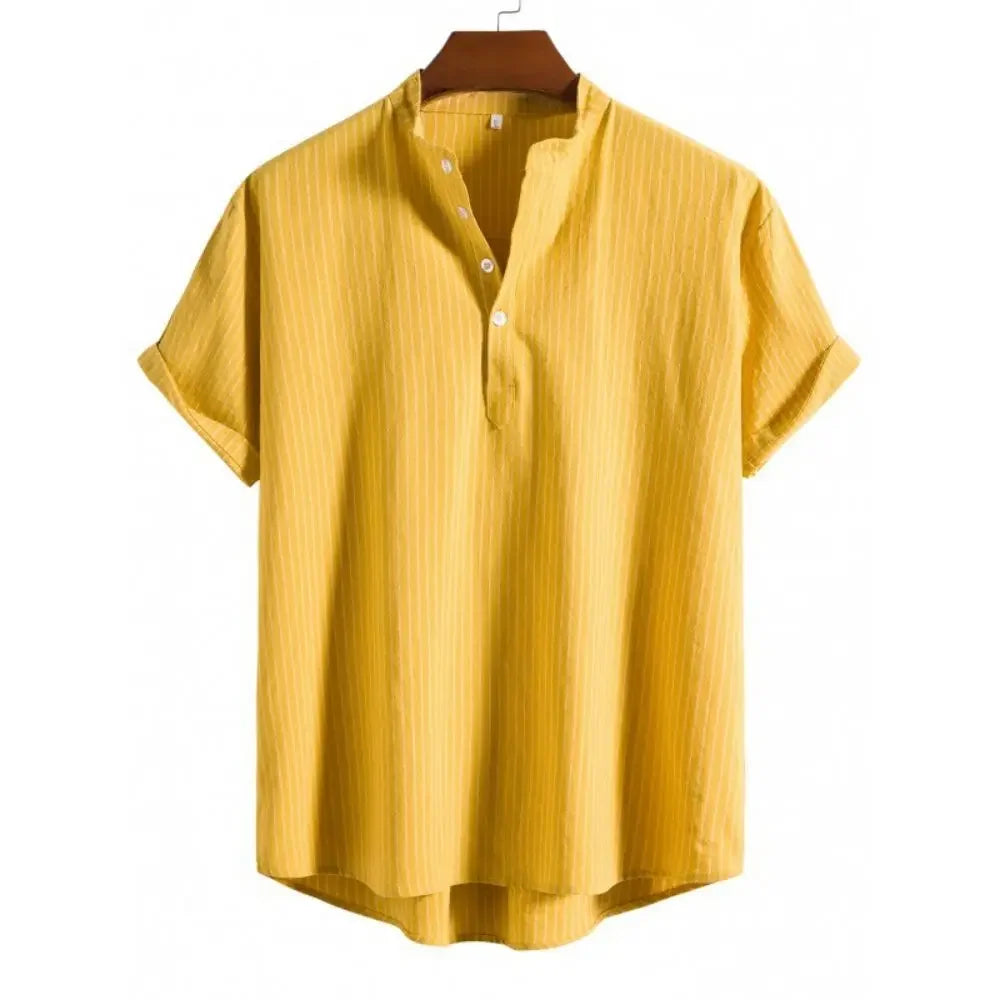 SunDrift™ Men's Graphic Striped Shirt – Summer Streetwear Top