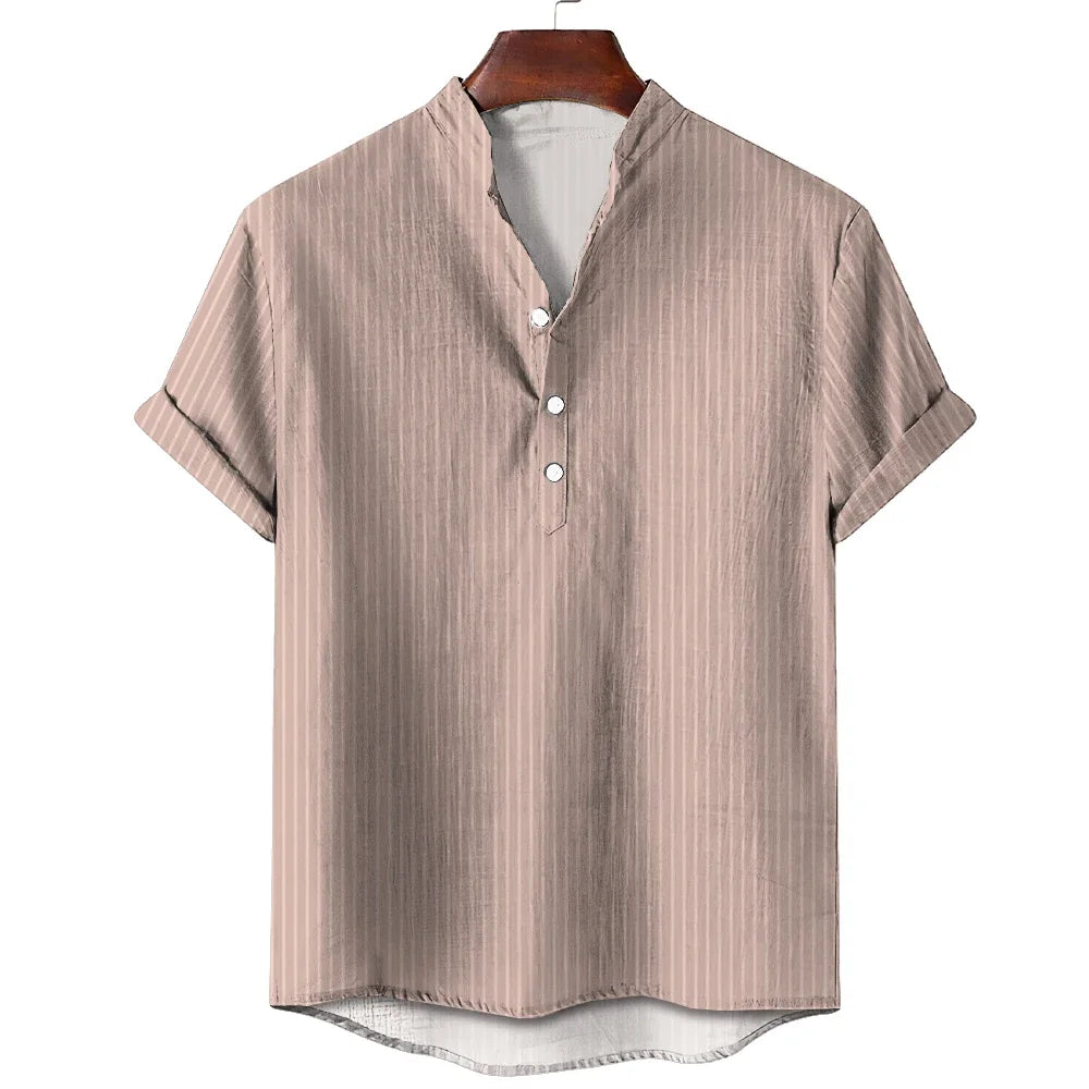SunDrift™ Men's Graphic Striped Shirt – Summer Streetwear Top