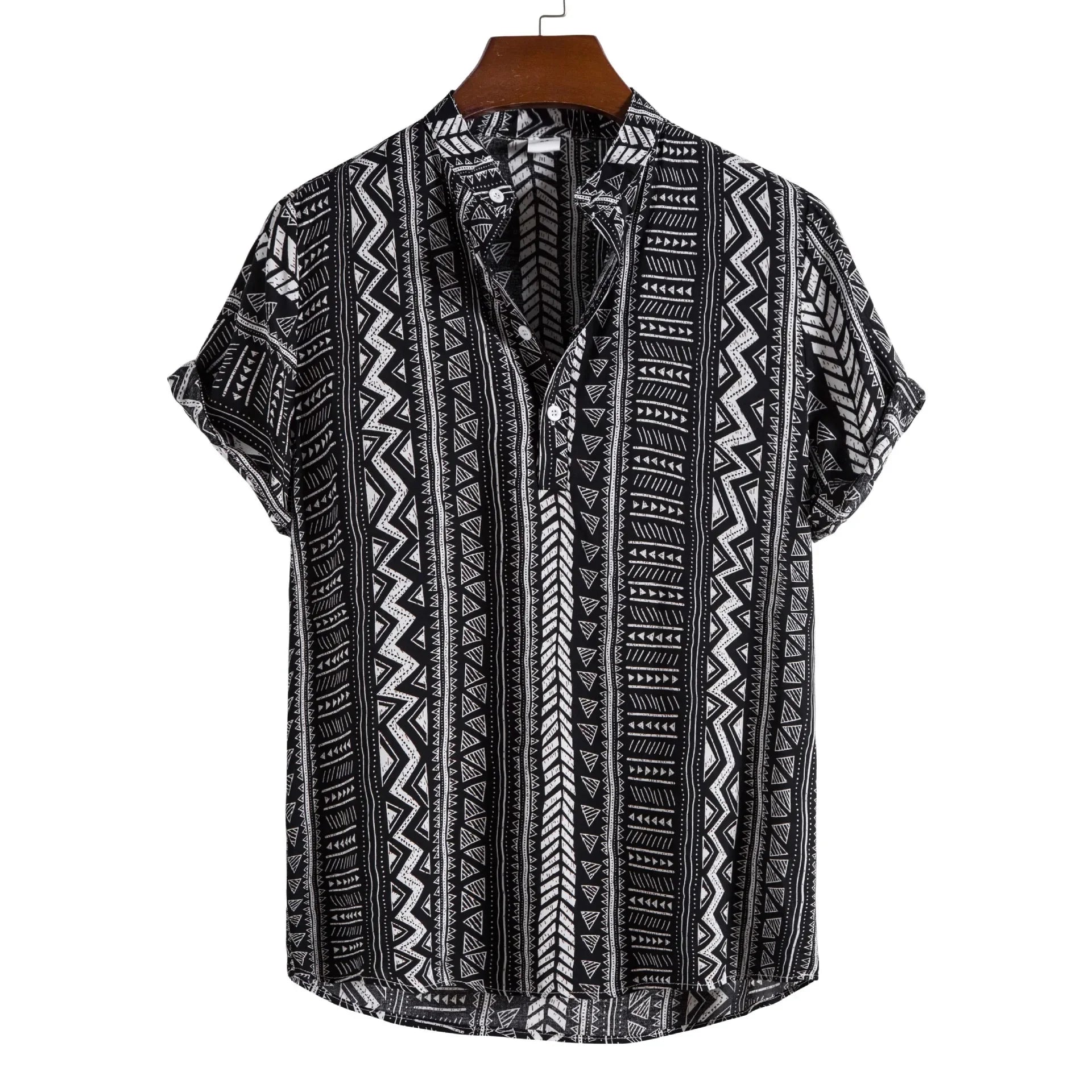 SunDrift™ Men's Graphic Striped Shirt – Summer Streetwear Top