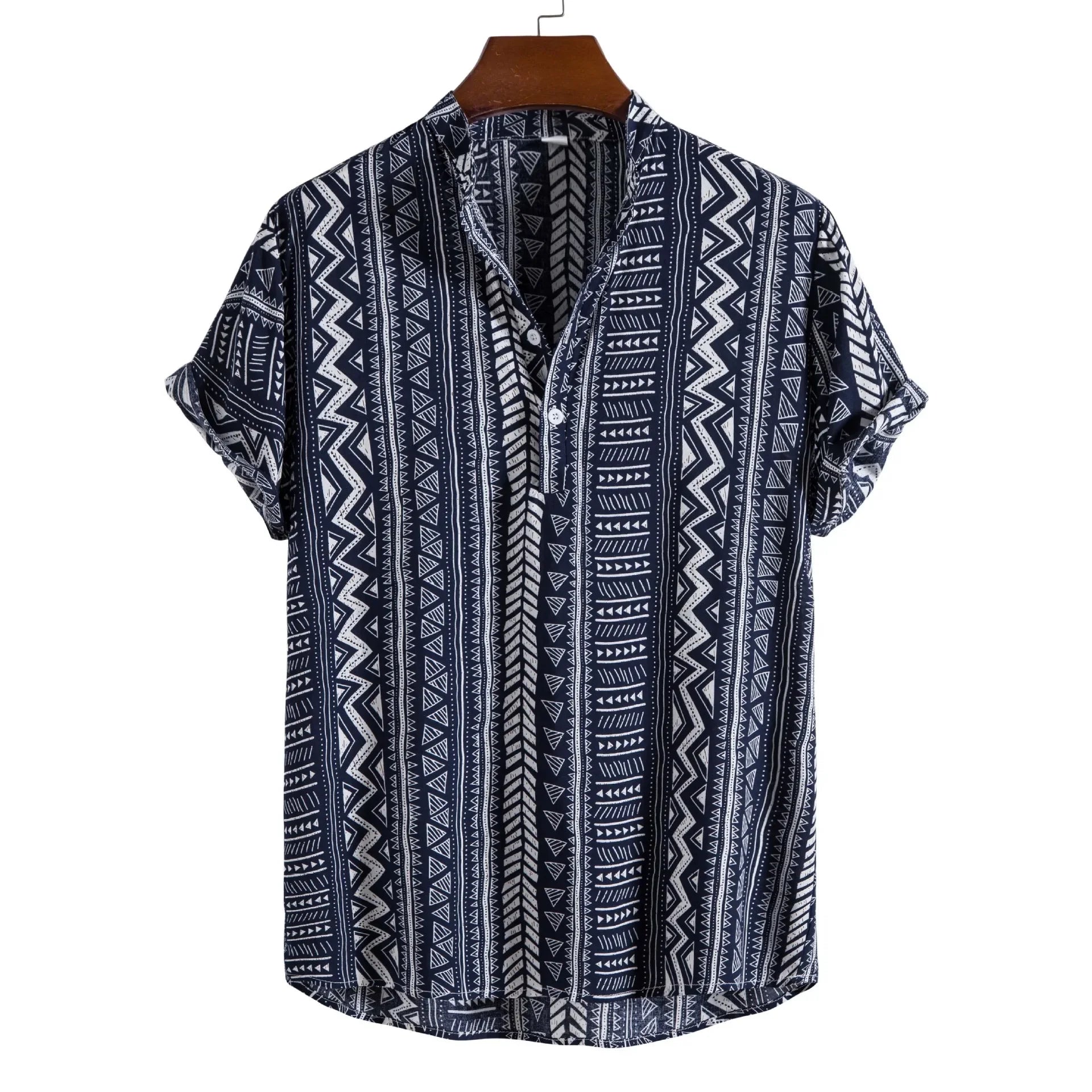 SunDrift™ Men's Graphic Striped Shirt – Summer Streetwear Top