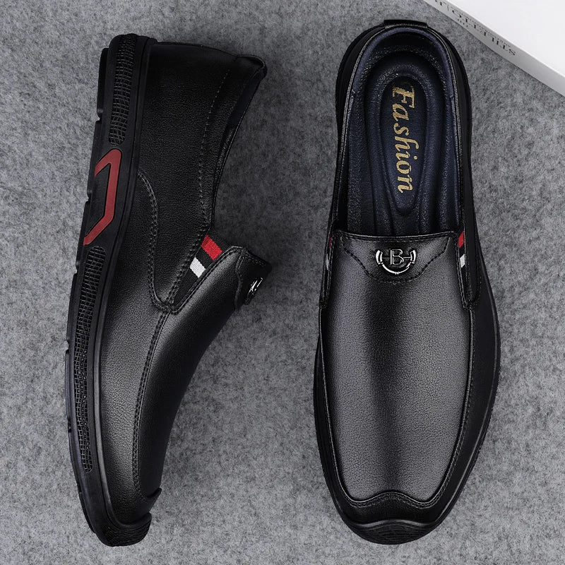 NobleWalk™ – Premium Leather Slip-On Loafers