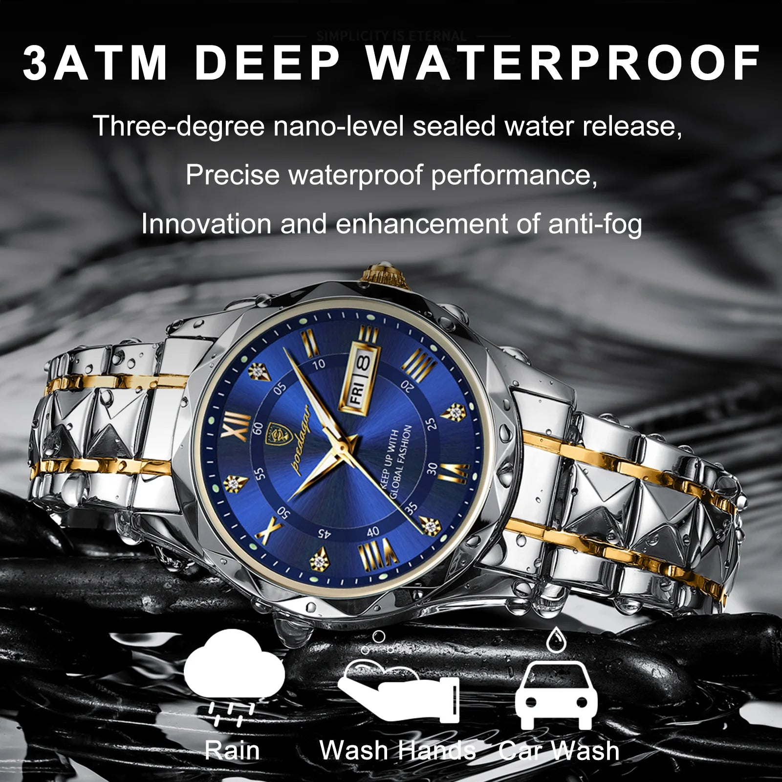 PrestigeX™ – Men’s Sport Watch | Elegant, Durable, Powerful